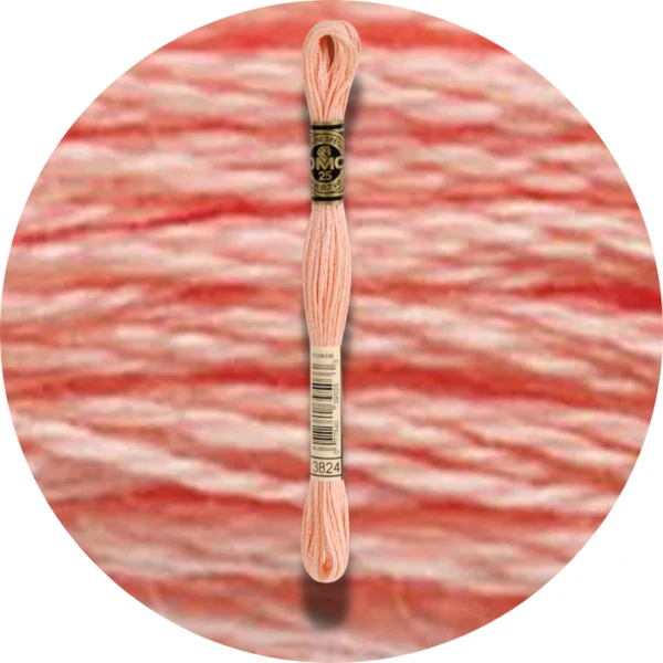 DMC Mouliné Spécial 25 Broderigarn, Ensfarvet, Røde/Gule/Orange nuancer
